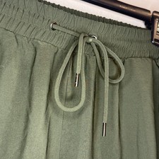 Torrid Olive Green Elastic Waist Drawstring Jogger Pants picture