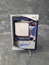 2022 Panini Absolute Tools Trade Jumbo Patch Mariners Eugenio Suarez 05 /25 Auto picture