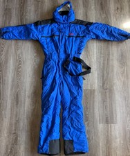 Vintage 1998 Nordica Boys 14 Ski Suit Blue One Piece Snowsuit Snowboard 90s picture