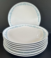 Franciscan Blue Fancy Dinner Plates 10 1/8