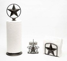 Kitchen Set of 3, Star Paper Towel Holder, Napkin Holder and Salt & Pepper Set picture