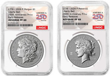 2026 Morgan &Peace Silver $1 Reverse Liberty Bell Reverse NGC PF69  ER #2830 picture
