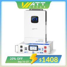 Wattcycle 48V 100Ah LiFePO4 Battery Server Rack + 6500W Solar Hybrid Inverter picture