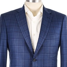 RECENT $5,895 Brioni 'Colosseo' Dark Azure Blue 2B Men's Sport Coat US 42R picture