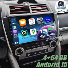 For 2012-2014 Toyota Camry Radio Car Apple Carplay Android GPS Navigation 4+64GB picture