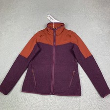 Smartwool Hudson Trail Fleece Full Zip Women's S Sweatshirt Eggplant Heather NEW picture
