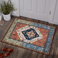 Lahome Boho 2x3 Washable Kitchen Rugs, Throw Non-Slip Backing Small Door Rug picture