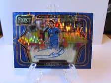 25-26 Panini Select World Cup - Andrea Pirlo - Pitchside Signatures Blue Pulsar picture