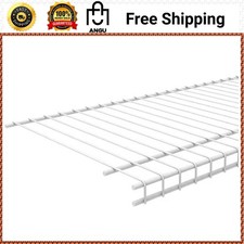 Superslide 72 In. L X 12 In. D White Wire Closet Shelf picture