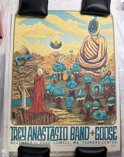 Trey Anastasio Band In Goose Lowell Mass 2022 Poster Owen Murphy Signed AP MINT picture