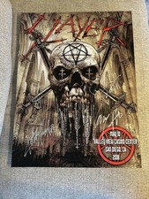 Slayer Poster SIGNED Valley View Casino San Diego 2018 Original picture