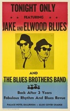 1980 The Blues Brothers Movie Poster 11X17 John Belushi Dan Akroyd 🚓🚨🍿 picture