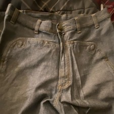 Dada Supreme Metallic Denim Jeans Men 32 (31x33) Wide-Leg Streetwear picture