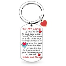 I Love You Gifts For Her Soulmate Gifts for Him Her To My Love Keychain Romantic picture