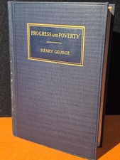 Beautiful - Progress and Poverty - Henry George - 50th Anniversary - 1938 HC  picture