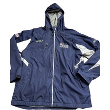 Vintage New England Patriots Reebok On Field Jacket Sz M Ultra Rare NFL Warm EUC picture
