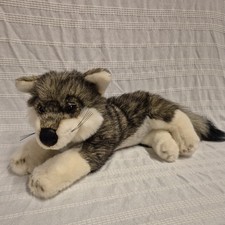 Animal Planet Gray Wolf Plush Stuffed Dog 18