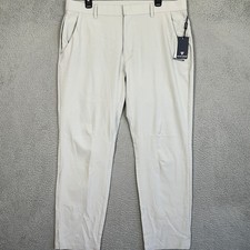 NEW Maelreg Proflex Pants Mens 36X32 Light Grey Performance Golf Chino Stretch picture