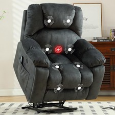 Canmov Large Heavy Duty Power Lift Recliner Chair with Massage Heat for Elderly picture