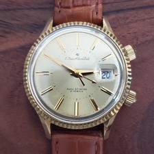 1960s Vintage Citizen Alarm Date 21J Mechanical Watch 37mm Case, Japan picture