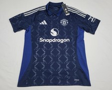 Adidas Mens Manchester United  2024/25 Away Replica  Futbol Jersey  Navy IU1390 picture
