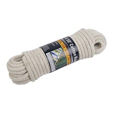NEW 50' ft. Solid Braided COTTON ROPE, 3/8