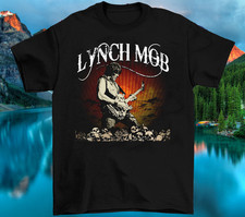 New Lynch Mob Band Live In Tour Heavy Cotton Black All Size T Shirt JU31 picture