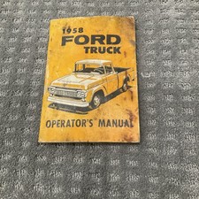 VTG 1958 FORD TRUCK OPERATORS MANUAL picture