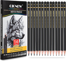 Professional Sketching Pencil for Drawing,14 Pack, Graphite Pencils picture