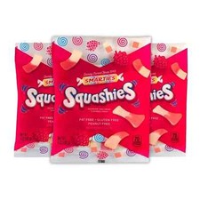 Smarties Squashies Foam Gummi Candy - 3 Bags - 5 oz. -Raspberry and Cream Flavor picture