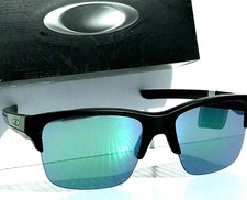 NEW Oakley THINLINK Black Matte w Jade Iridum Green Lens Sunglass oo9316-09 picture
