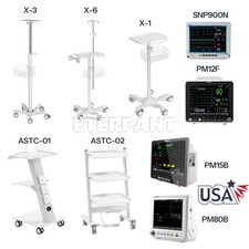 Patient Monitor CCU ICU For Hospital/Mobile Medical Cart Trolley Rolling Cart picture