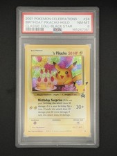 Birthday Pikachu 24 Celebrations Classic Collection Holo PSA 8 Pokemon 2021 picture
