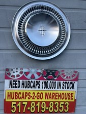 1966-69  Lincoln Continental  Hubcap One Original Beautiful Mint Rare Stainless picture