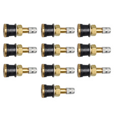 10x Brass Clamp-In Tire Valve Stems TR501 for Tubeless Truck Wheels picture