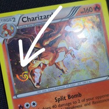 HD GALAXY SWIRL BLEED Charizard 19/113 Legendary Treasures Cosmos Pokemon Card picture