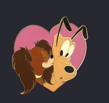 DISNEY AUCTIONS (P.I.N.S.) VALENTINES DAY 2004 PLUTO AND FIFI PIN LE 1000 picture