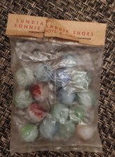 Vintage Rare 1950’s Marbles Promotional SUNDIAL BONNIE LADDIE SHOES Sealed Bag picture