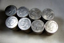 Lot Of 100 Eisenhower Ike Dollars - Coins Not of Collector Quality picture