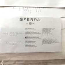 Sferra Celeste 3990 Percale White King Fitted SHORT POCKET Sheet picture