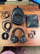Audio-Technica ATH-M50x Headphones + BTunes Bluetooth Adapter + Slappa Case picture