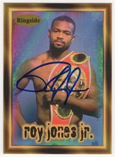 Roy Jones Jr. Signed 1996 Ringside Boxing Trading Card #23 - (SCHWARTZ COA) picture