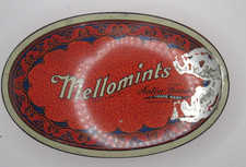 Vintage  Mellomints Candy Red Tin  Advertising picture