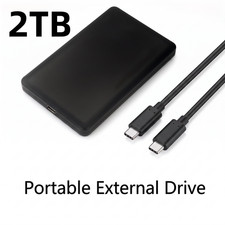 2TB External Hard Drive Portable External Slim Storage PC Mac Laptop Phone 3.0 picture