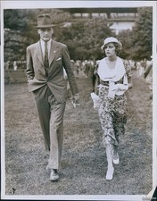 1933 Photo Archer Shee Ruth Robinson At Belmont Park Track Opening Society 7x9 picture