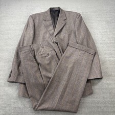 Brooks Brothers Ermenegildo Zegna Suit Mens 41R 32x32 Brown Wool 1818 Madison picture