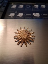 Vintage 14K Gold Sun Charm 2.62 Grams  picture