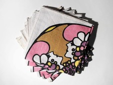NOS Vintage PETER MAX Linen Napkin Set (6) 1968 picture