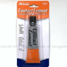 1 oz Rubber Contact Cement Glue Strong Bond Adhesive Wood Formica Plastic Fabric picture