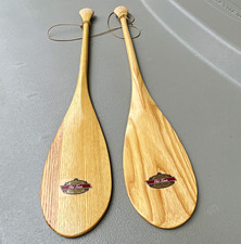 Old Town Wooden Canoe Paddles Lot of 2 Canoe Co. Model MPN Old Town Canoe Co. picture